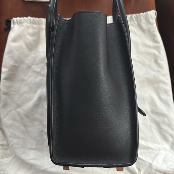 Celine Micro Luggage Black Smooth Leather Bag - Picture 5 of 11